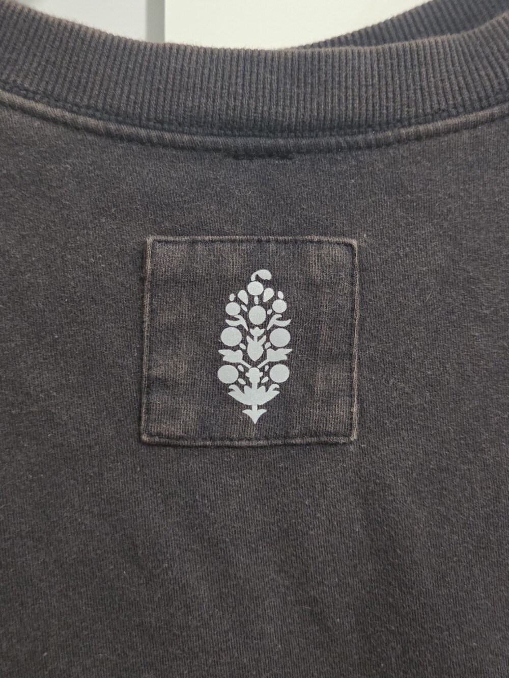 Free People Movement Black Cropped Overlay Tee - Casual Short Sleeve Top - Picture 7 of 9